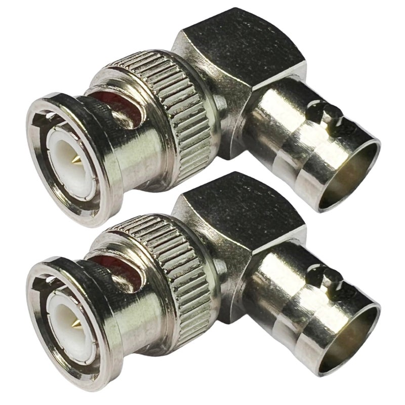 CESS BNC Right Angle Adapter - Male to Female & Female to Male Elbow (2 Pack) - Image 3